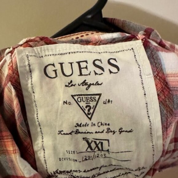 GUESS Snap Button-up Size XXL - Picture 4 of 4